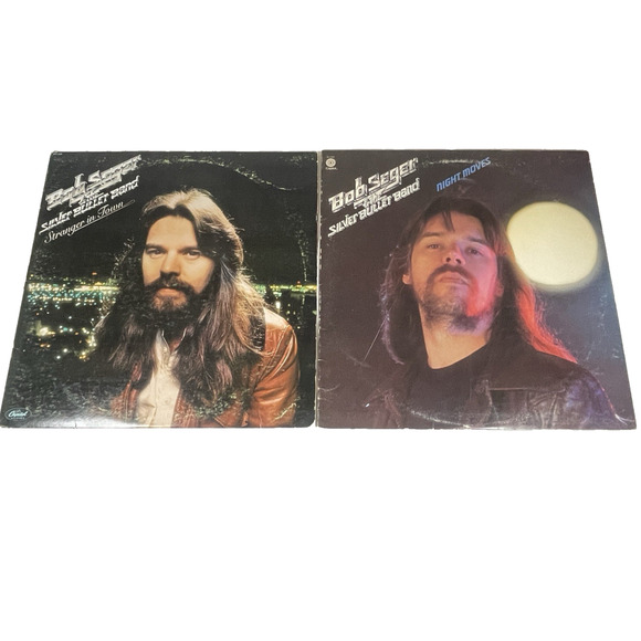 Bob Seger Silver Bullet Band Vtg Vinyl Record Album x2 Night Moves Stranger Town - Picture 1 of 15